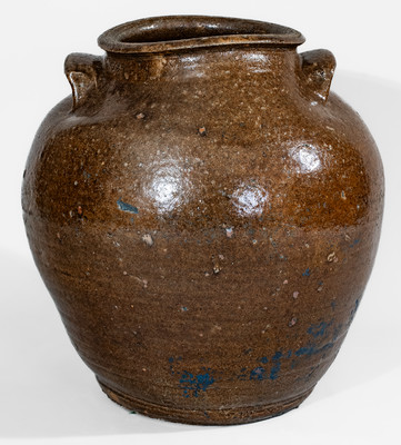 Alkaline-Glazed Georgia Stoneware Jar, second quarter 19th century