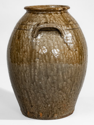 Two-Gallon Catawba Valley, North Carolina Alkaline-Glazed Stoneware Jar