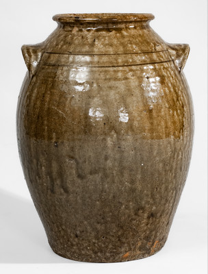Two-Gallon Catawba Valley, North Carolina Alkaline-Glazed Stoneware Jar