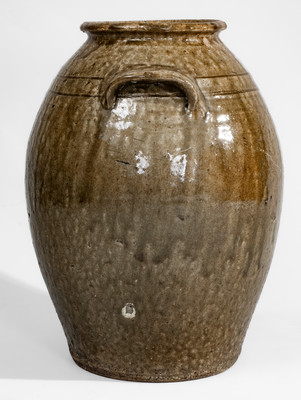 Two-Gallon Catawba Valley, North Carolina Alkaline-Glazed Stoneware Jar
