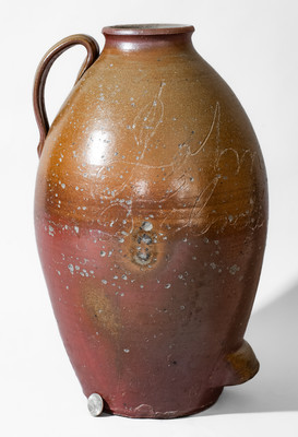 Rare "John / D Elrod" Middle Tennessee Salt-Glazed Stoneware Honey Jar