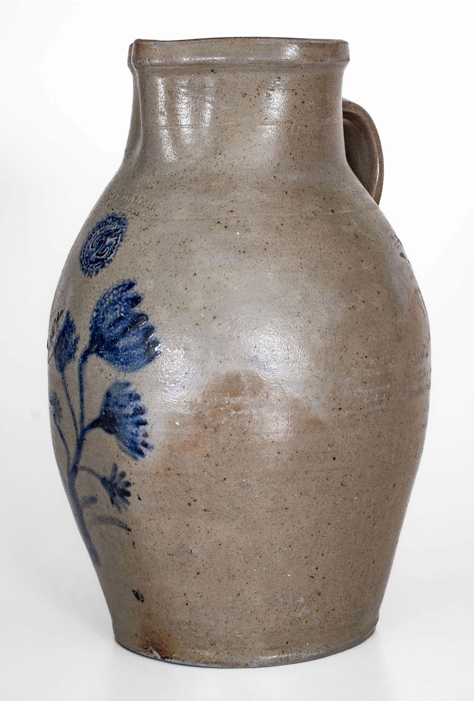 Extremely Rare J. MILLER / WHEELING, VA Two-Gallon Stoneware