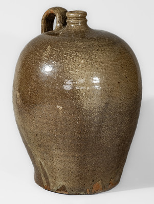 Attrib. B.F. Landrum Pottery, Horse Creek Valley, Edgefield District, SC Stoneware Jug