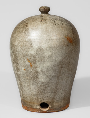 Very Rare Edgefield District, SC Alkaline-Glazed Stoneware Chicken Waterer