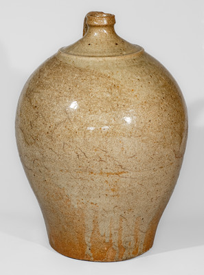Edgefield District, South Carolina Stoneware Jug w/ Incised Slash Marks, c1820-40