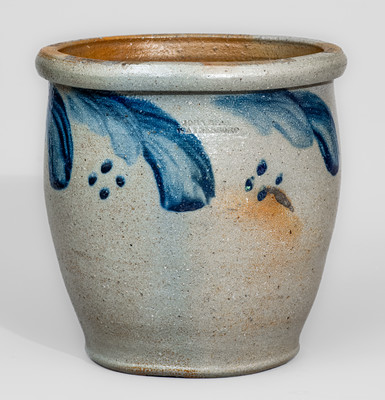 JOHN BELL / WAYNESBORO Cobalt-Decorated Stoneware Jar, c1850-80