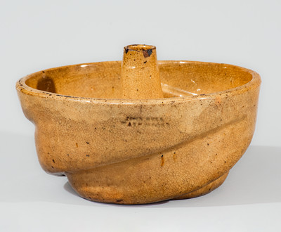 JOHN BELL / WAYNESBORO Redware Cake Mold, c1850-80