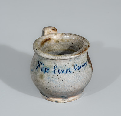 Miniature Salt-Glazed Stoneware Chamberpot, Anna Pottery / Wallace and Cornwall Kirkpatrick