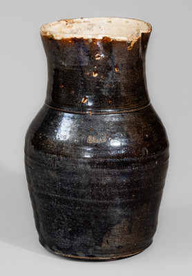 JGB (Joseph Gregory Baynham), Trenton, SC Glazed Stoneware Pitcher, late 19th century