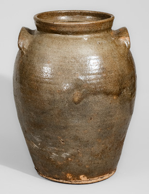 Four-Gallon Stoneware Jar w/ Landrum Cross Motifs, Horse Creek Valley, Edgefield District, SC