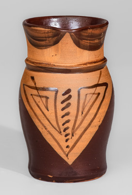 Rare Tanware Pitcher, Greensboro or New Geneva, PA, c1885