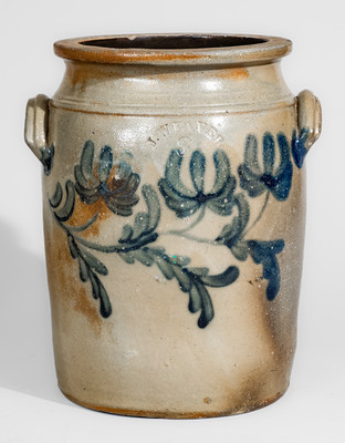 J. WEAVER (Beaver, PA) Three-Gallon Stoneware Jar, circa 1865
