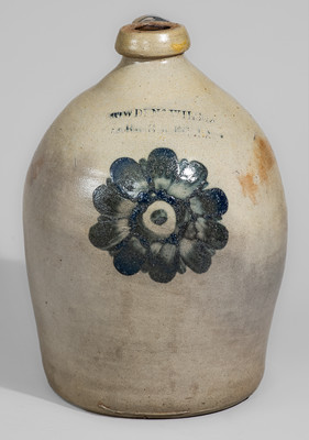 COWDEN & WILCOX / HARRISBURG, PA Stoneware Jug, circa 1865