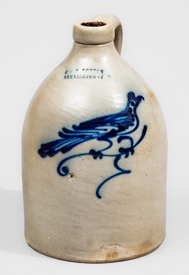 J. & E. NORTON / BENNINGTON, VT Stoneware Bird Jug