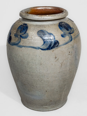 Attrib. Henry Harrison Remmey, Philadelphia, PA Stoneware Jar, circa 1835
