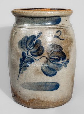 Beaver, Pennsylvania Two-Gallon Stoneware Jar, circa 1865
