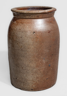 Rare and Important H. WILSON & CO. (African-American Potter Hiram Wilson, Guadalupe Co, Texas) Stoneware Jar