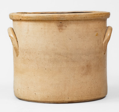 Rare J. & E. NORTON / BENNINGTON VT Stoneware Crock w/ Cobalt Rooster Decoration