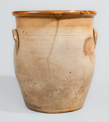 J. & E. NORTON / BENNINGTON VT Stoneware Jar, circa 1855