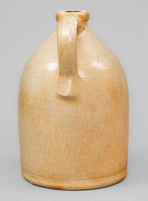 J. & E. NORTON. / BENNINGTON VT Stoneware Jug w/ Cobalt Bird on Stump