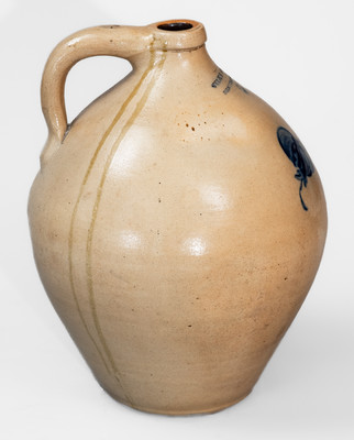 JULIUS NORTON / BENNINGTON. Vt Two-Gallon Stoneware Jug, circa 1840