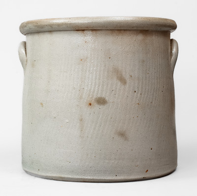 F. B. NORTON & CO / WORCESTER, MASS Five-Gallon Stoneware Crock w/ Cobalt Parrot