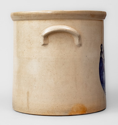 Five-Gallon N. A. WHITE & SON, / UTICA, N.Y. Stoneware Crock, circa 1885