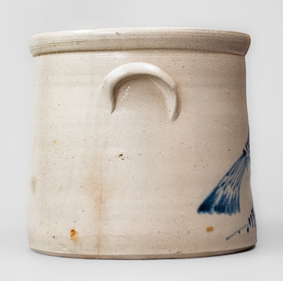 Attrib. Satterlee & Mory, Fort Edward, NY Stoneware Bird Crock, c1865