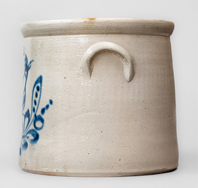 Attrib. Satterlee & Mory, Fort Edward, NY Stoneware Bird Crock, c1865