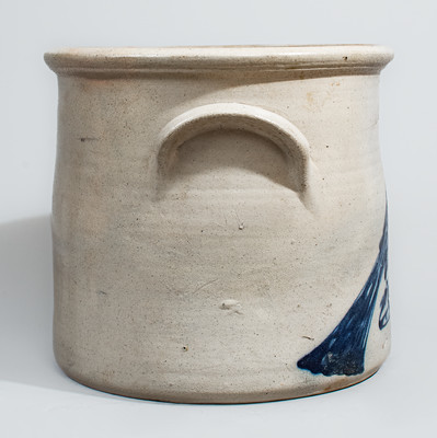 Two-Gallon ALBANY N Y Stoneware Bird Crock, circa 1860