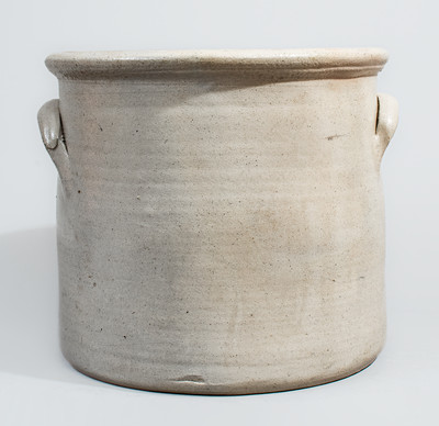 Two-Gallon ALBANY N Y Stoneware Bird Crock, circa 1860