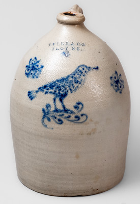 Three-Gallon TYLER & CO / TROY, NY Stoneware Bird Jug