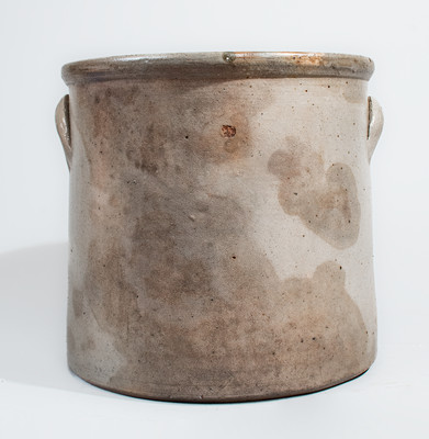 Rare S. PEPSON / ALBANY, N.Y. Three-Gallon Stoneware Bird Crock, c1860