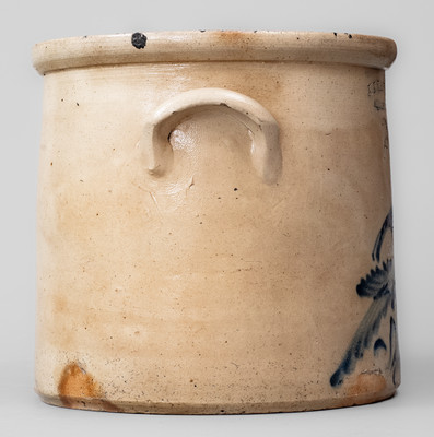 J.J. LAWLOR / ALBANY, N.Y. Stoneware Bird Crock, circa 1875