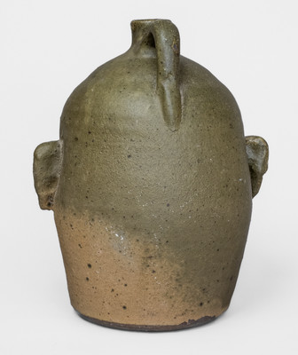 "Lanier Meaders," Cleveland, GA Stoneware Face Jug w/ Rock Teeth, c1975