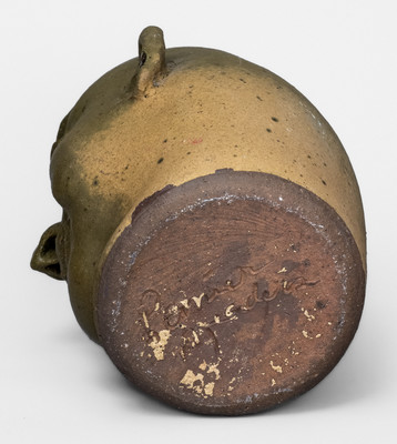 "Lanier Meaders," Cleveland, GA Stoneware Face Jug w/ Rock Teeth, c1975