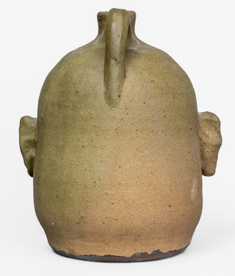 "Lanier Meaders," Cleveland, GA Stoneware Face Jug w/ Rock Teeth, c1975