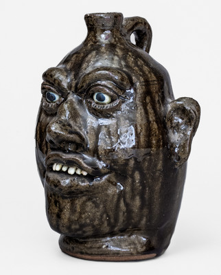 "Lanier Meaders," Cleveland, GA Stoneware Face Jug, circa 1985