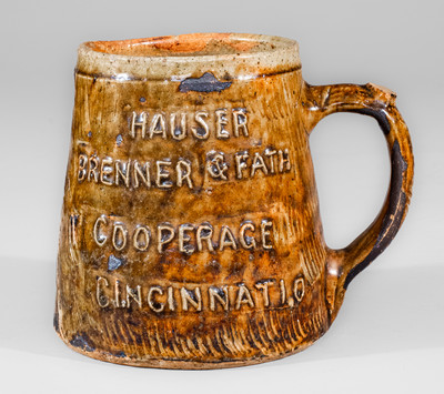 HAUSER BRENNER & FATH / COOPERAGE / CINCINNATI, Ohio Rustic Earthenware Mug