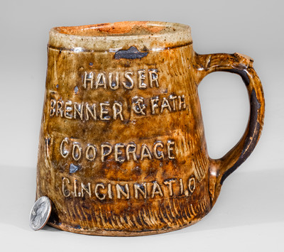 HAUSER BRENNER & FATH / COOPERAGE / CINCINNATI, Ohio Rustic Earthenware Mug
