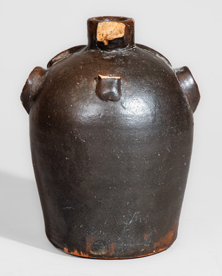 "Brown Pottery / Arden, N.C." Stoneware Face Jug, circa 1940