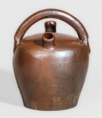 Small-Sized "J C Golerhon" Sept. 28, 1898 Stoneware Harvest Jug, probably Southwest Virginia