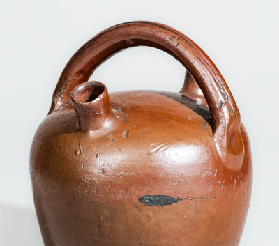 Small-Sized "J C Golerhon" Sept. 28, 1898 Stoneware Harvest Jug, probably Southwest Virginia