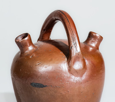 Small-Sized "J C Golerhon" Sept. 28, 1898 Stoneware Harvest Jug, probably Southwest Virginia