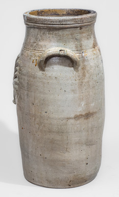 Extremely Rare P.A. HUFFMAN (Madison County, Kentucky) Ten-Gallon Churn w/ Applied Rooster Design