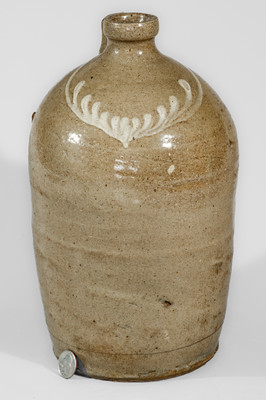 Attrib. Thomas Chandler, Edgefield District, South Carolina Stoneware Jug w/ Kaolin Slip Decoration