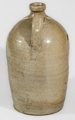 Attrib. Thomas Chandler, Edgefield District, South Carolina Stoneware Jug w/ Kaolin Slip Decoration
