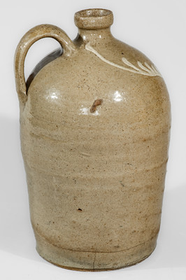 Attrib. Thomas Chandler, Edgefield District, South Carolina Stoneware Jug w/ Kaolin Slip Decoration