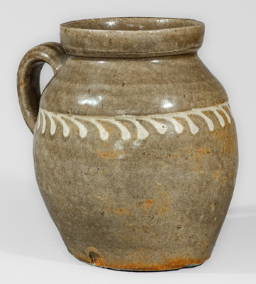 Scarce attrib. Collin Rhodes Pottery, Shaw's Creek, Edgefield District, SC Stoneware Handled Jar