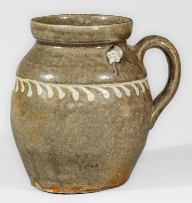 Scarce attrib. Collin Rhodes Pottery, Shaw's Creek, Edgefield District, SC Stoneware Handled Jar